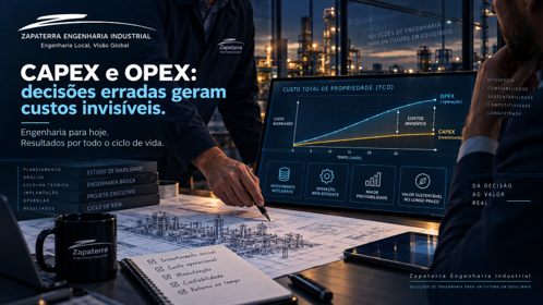 CAPEX e OPEX — O custo de uma decisão não termina na implantação
